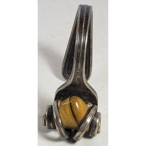 Bent Fork With Tigers Eye Decorative Home Decor